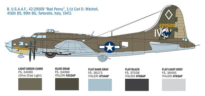 B-17F Flying Fortress - 1/72 Scale - Italeri - IT1487
