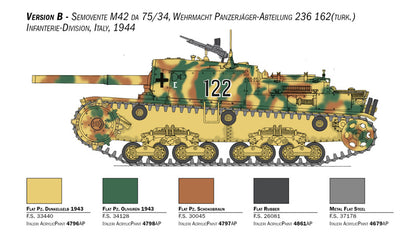 Semovente M42 da 75/34 w/PE Parts - 1/35 Scale - Italeri - IT6759