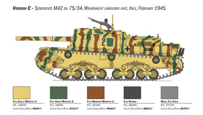 Semovente M42 da 75/34 w/PE Parts - 1/35 Scale - Italeri - IT6759