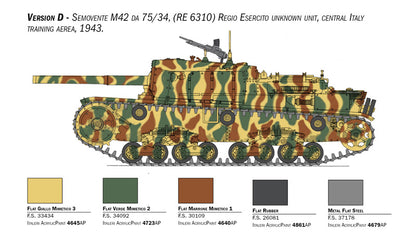 Semovente M42 da 75/34 w/PE Parts - 1/35 Scale - Italeri - IT6759