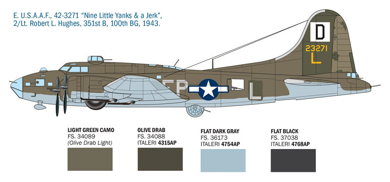 B-17F Flying Fortress - 1/72 Scale - Italeri - IT1487