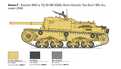 Semovente M42 da 75/34 w/PE Parts - 1/35 Scale - Italeri - IT6759