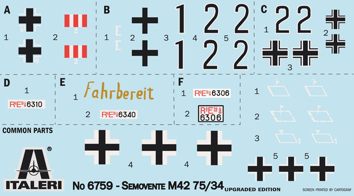 Semovente M42 da 75/34 w/PE Parts - 1/35 Scale - Italeri - IT6759