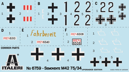 Semovente M42 da 75/34 w/PE Parts - 1/35 Scale - Italeri - IT6759