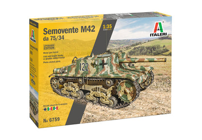 Semovente M42 da 75/34 w/PE Parts - 1/35 Scale - Italeri - IT6759