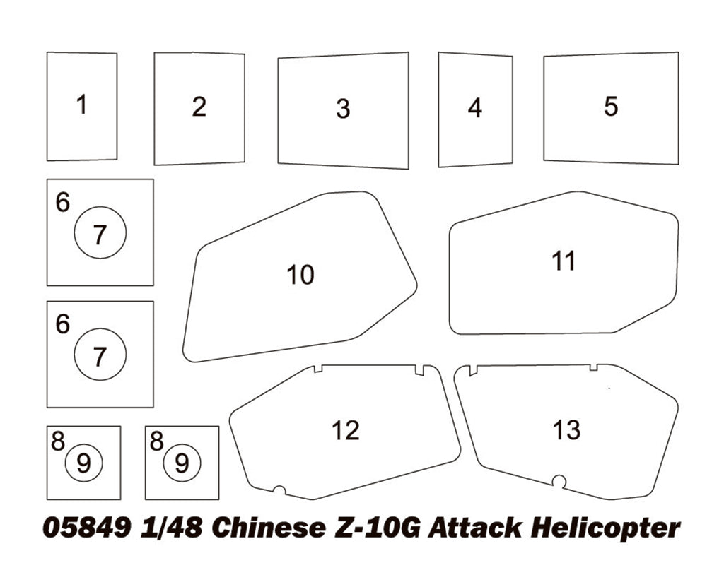 Chinese Z-10G Attack Helicopter - 1/48 Scale - Trumpeter - TRU05849