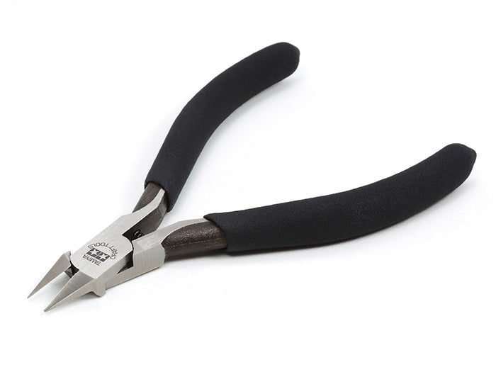 Sharp Pointed Side Cutter for Plastic (Slim Jaw) - Tamiya - TAM74123
