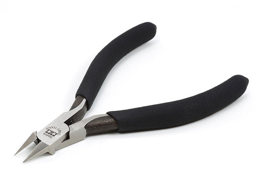 Sharp Pointed Side Cutter for Plastic (Slim Jaw) - Tamiya - TAM74123