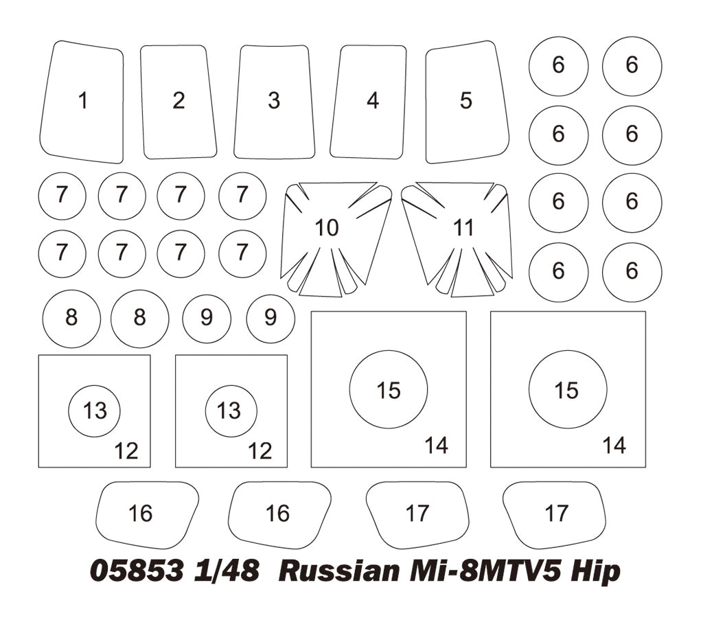 Russian MI-8MTV5 HIP - 1/48 Scale - Trumpeter - TRU05853