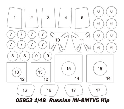 Russian MI-8MTV5 HIP - 1/48 Scale - Trumpeter - TRU05853