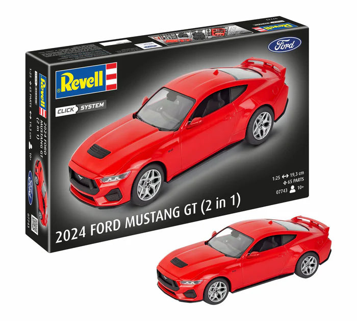 2024 Ford Mustang GT (Easy Click) - 1/25 Scale - Revell - REV07743