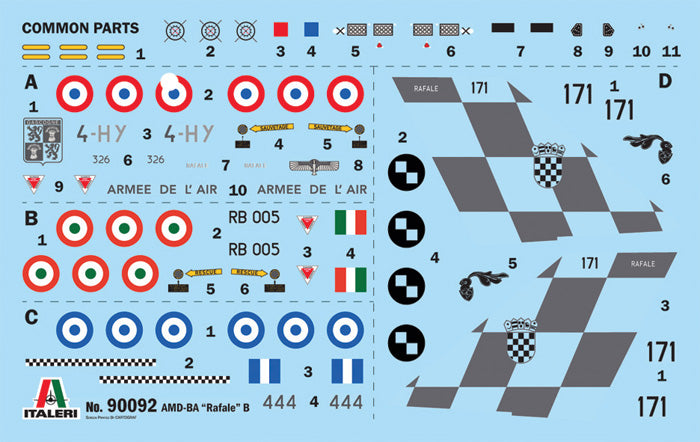 Rafale B - 1/72 Scale - Italeri - IT90092