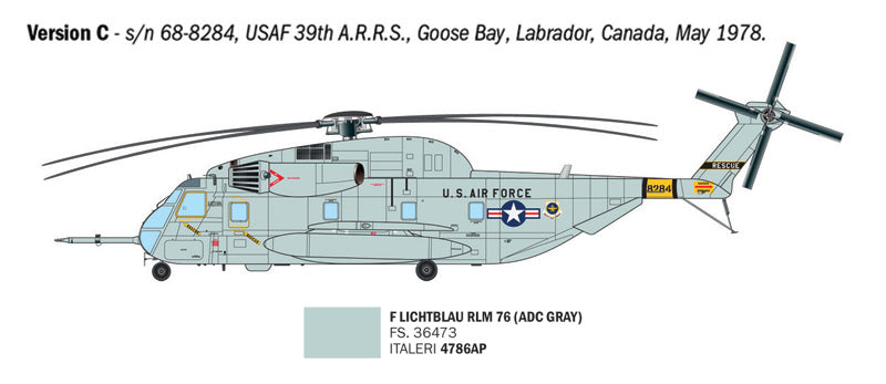 HH-53C Super Jolly Green Giant - 1/72 Scale - Italeri - IT91035