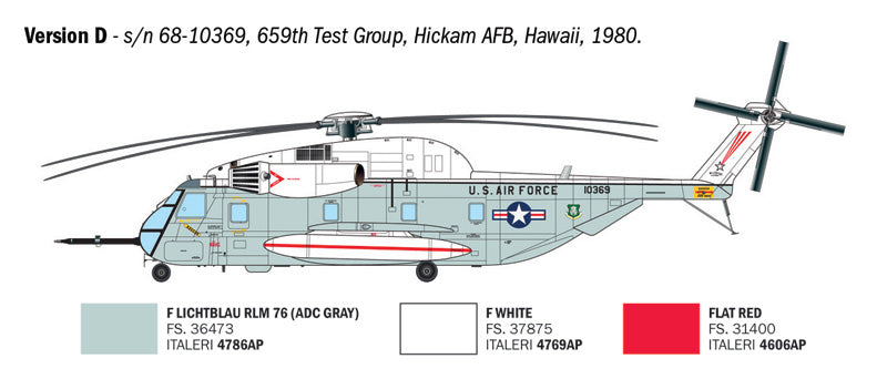 HH-53C Super Jolly Green Giant - 1/72 Scale - Italeri - IT91035