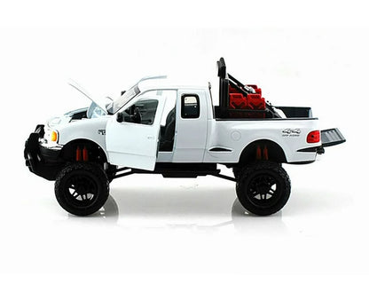 Ford F-150 XLT Flareside Supercab Off Road White 2001 - 1/24 Scale - MotorMax - MOT79132