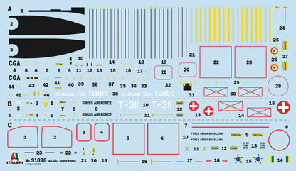 AS332 Super Pums - 1/72 Scale - Italeri - IT91096