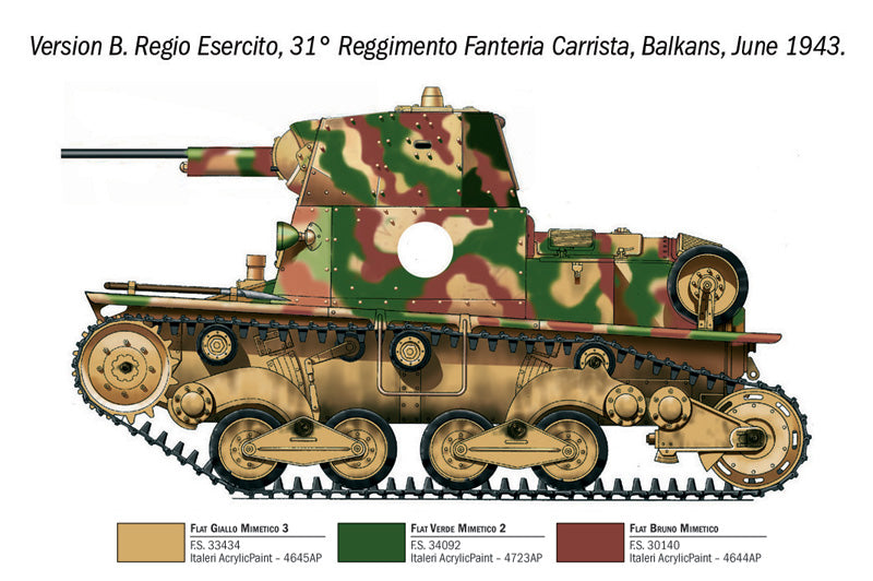 Carro Armato L6/40 - 1/35 Scale - Italeri - IT96553