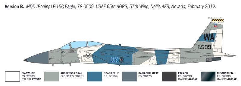 MD F-15C Eagle 1/48 Scale - Italeri - IT92763