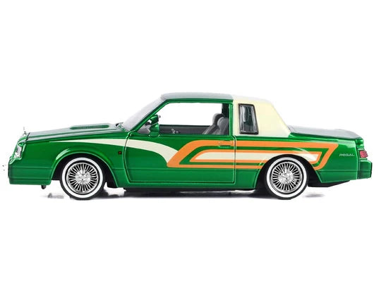 Buick Regal Get low Met Green 1987 - 1/24 Scale - MotorMax - MOT79023