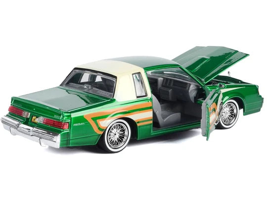 Buick Regal Get low Met Green 1987 - 1/24 Scale - MotorMax - MOT79023