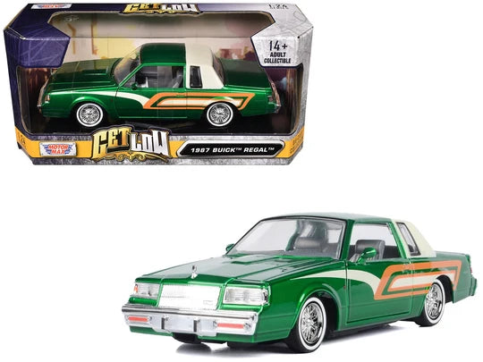Buick Regal Get low Met Green 1987 - 1/24 Scale - MotorMax - MOT79023