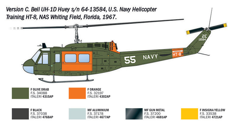 AB-205 / UH-1D "SAR" - 1/48 Scale - Italeri - IT2845