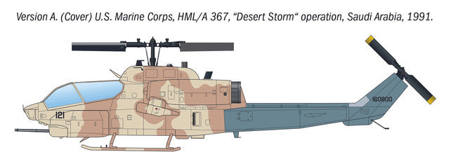 AH-1W Super Cobra - 1/72 Scale - Italeri - IT90160