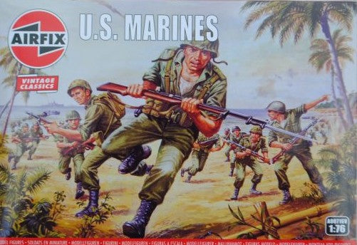 WWII US Marines - 1/76 Scale Airfix A00716V