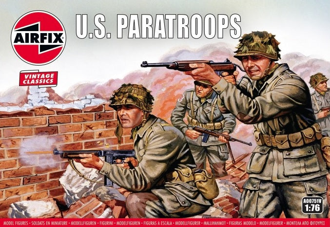 World War II US Paratroops- 1/76 Scale Airfix A00751V