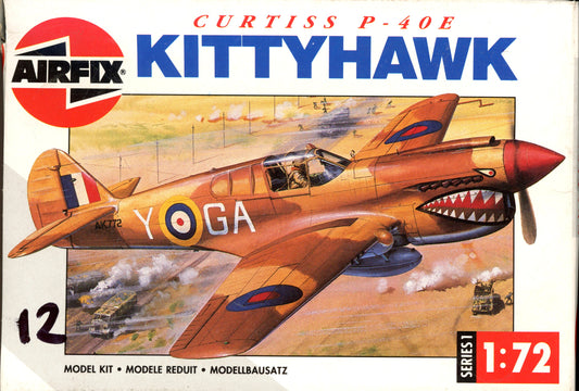 Curtis P-40E Kittyhawk - 1/72 Scale Airfix A01038
