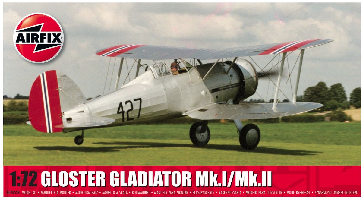 Gloster Gladiator Mk.1 - 1/72 Scale Airfix A02052B
