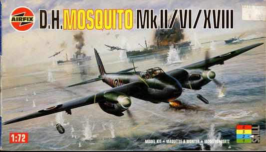 D.H. Mosquito MkII/VI/XVIII - 1/72 Scale Airfix A03019
