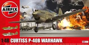 Curtiss P-40B Warhawk 1/48 Scale Airfix A05130