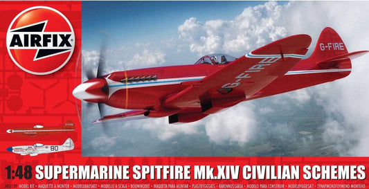 Supermarine Spitfire Mk.XIV Civilian Scheme 1/48 Scale Airfix A05139