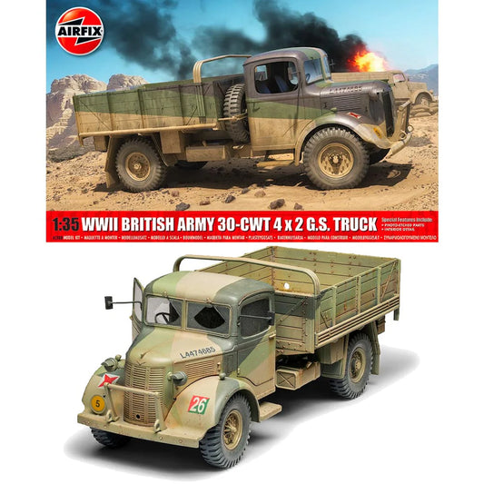WWII British Army 30-cwt 4 x 2 G.S. Truck 1/35 Scale Airfix A1380