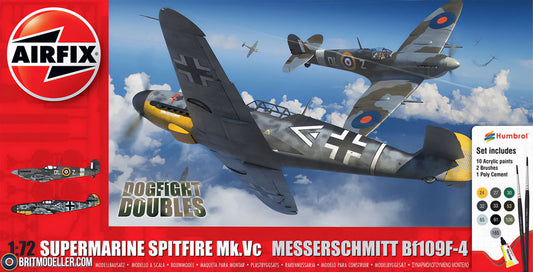 Supermarine Spitfire Mk.VC vs Bf.109F-4 Dogfight Double Model Set - 1/72 Scale Airfix A50194