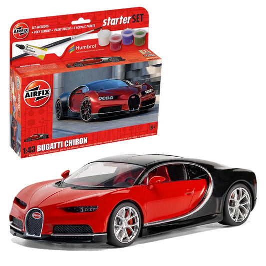 Bugatti Chiron Small Starter Set 1/43 Scale Airfix A55005
