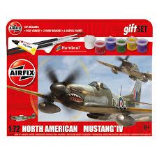 North American P-51D Mustang Small Starter Set - 1/72 Scale Airfix A55107