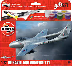 De Havilland Vampire T.11 Medium Starter Set - 1/72 Scale Airfix A55204