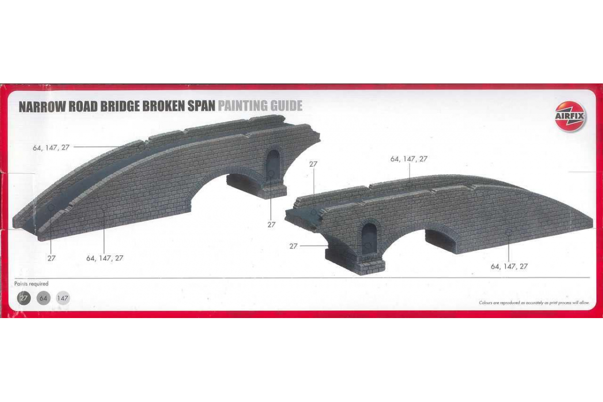 Narrow Road Bridge Broken Span 1/76 Scale Airfix A57012