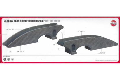 Narrow Road Bridge Broken Span 1/76 Scale Airfix A57012