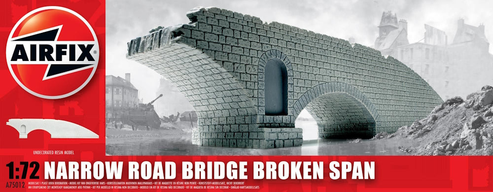 Narrow Road Bridge Broken Span 1/76 Scale Airfix A57012