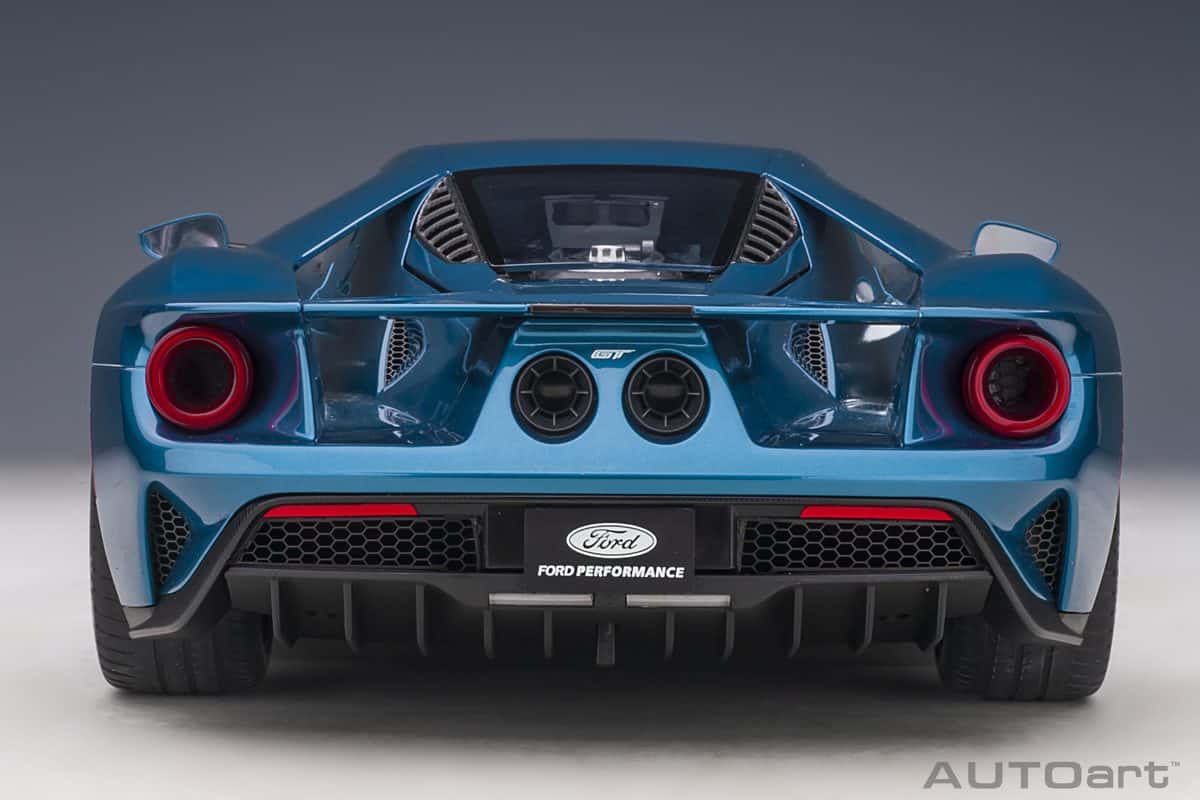 Ford Gt Liquid Blue 2017 1/12 Scale Auto Art AA12107