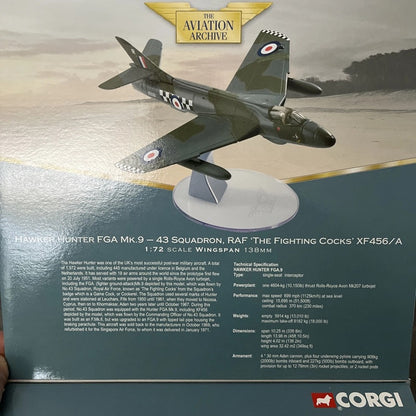 Hawker Hunter 1/72 Scale Corgi AA32704
