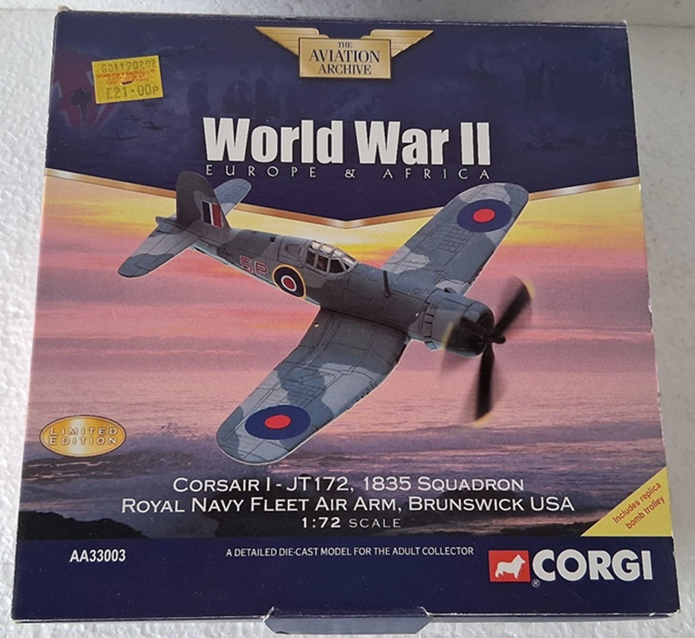 Corsair I 1/72 Scale Corgi AA33003