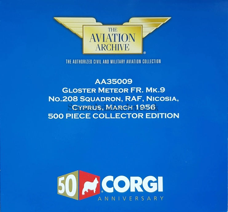 Gloster Meteor FR. Mk.9 1/72 Scale Corgi AA35009