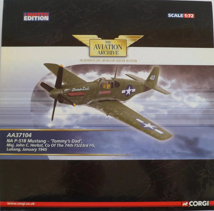 NA P-51B Mustang 1/72 Scale Corgi AA37104