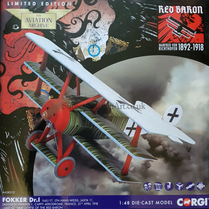 Fokker Dr.1 Triplane - 1/48 Scale Corgi AA38312