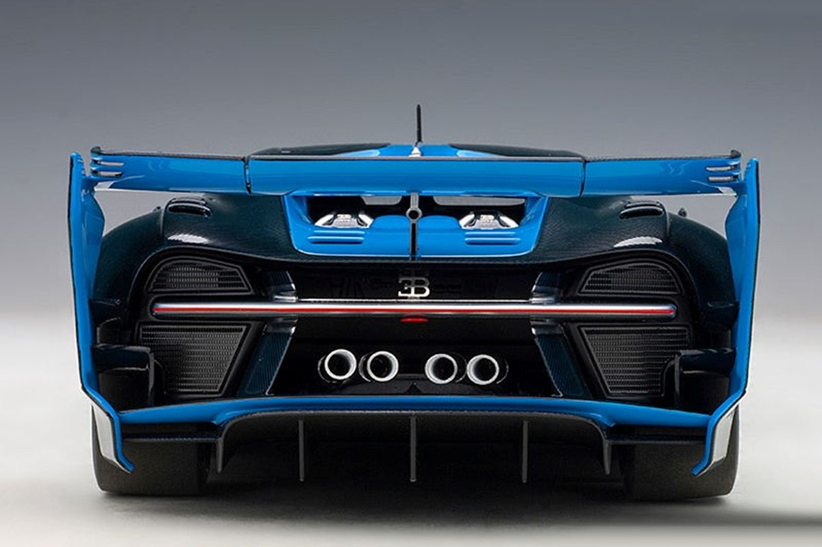 Bugatti Vision Gran Turismo Bugatti Light Blue/Carbon  1/18 Scale Auto Art AA70986
