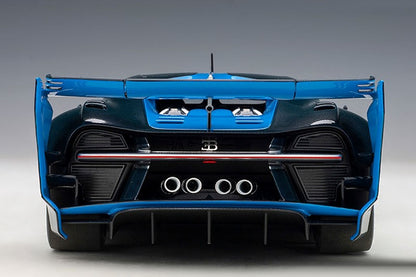 Bugatti Vision Gran Turismo Bugatti Light Blue/Carbon  1/18 Scale Auto Art AA70986